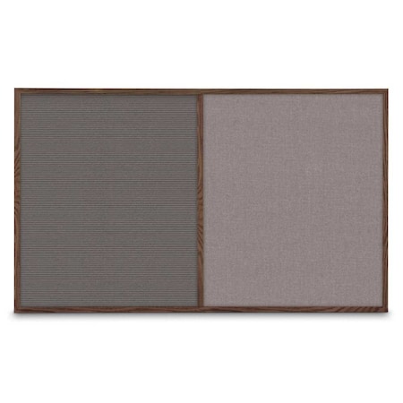 Single Door Radius Corkboard,36x36,Sat, UV7002RC-SATIN-DBURGU